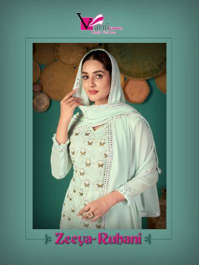 Zeeya Ruhani By Varni Designer Festive Wear Salwar Kameez Collection